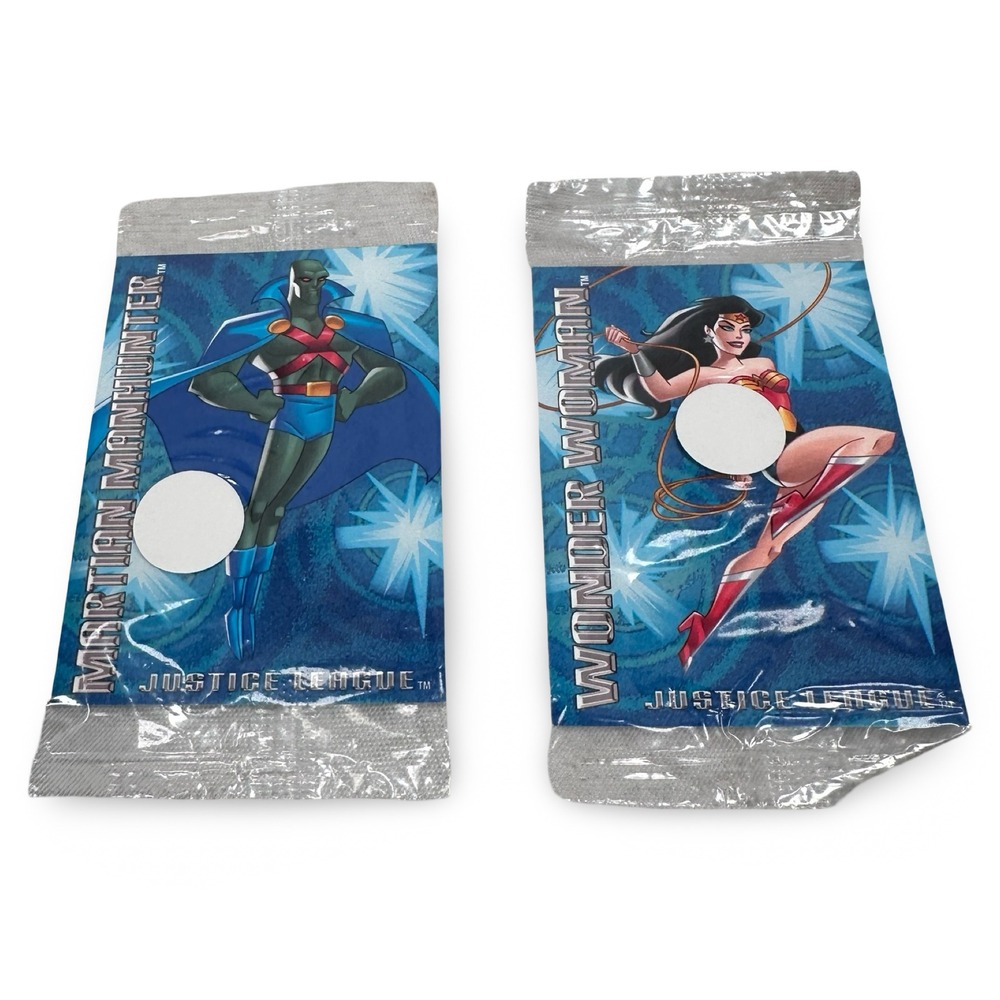 2004‎ Justice League Postopia Cereal Cards Martian Manhunter Wonder Woman Lot 2